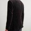 Double-Breasted Cotton-Velvet Tuxedo Jacket - BK