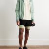 Layered Straight-Leg Logo-Print Shell and Stretch Recycled-Jersey Shorts - OU Layered Straight-Leg Logo-Print Shell and Stretch Recycled-Jersey Shorts - OU