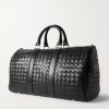 Intrecciato Leather Weekend Bag - BK Intrecciato Leather Weekend Bag - BK