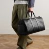 Intrecciato Leather Weekend Bag - OU Intrecciato Leather Weekend Bag - OU