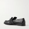 Astaire Knot-Detailed Leather Loafers - BK Astaire Knot-Detailed Leather Loafers - BK