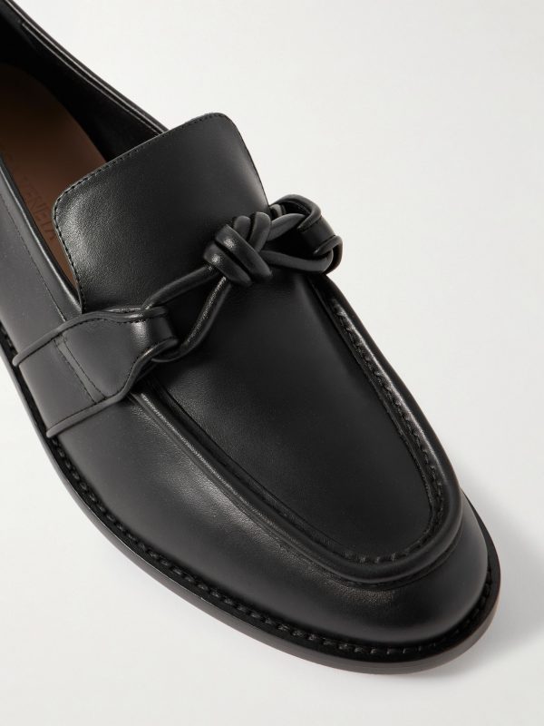 Astaire Knot-Detailed Leather Loafers - CU Astaire Knot-Detailed Leather Loafers - CU