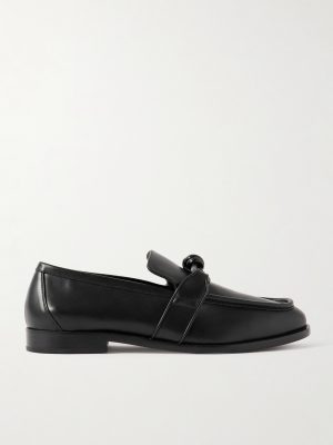 Astaire Knot-Detailed Leather Loafers