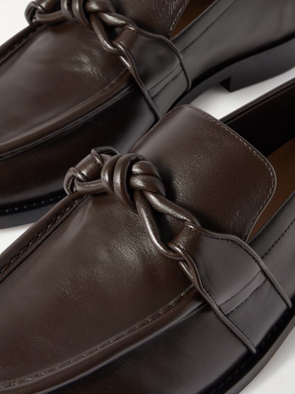 Astaire Knot-Detailed Leather Loafers - CU Astaire Knot-Detailed Leather Loafers - CU