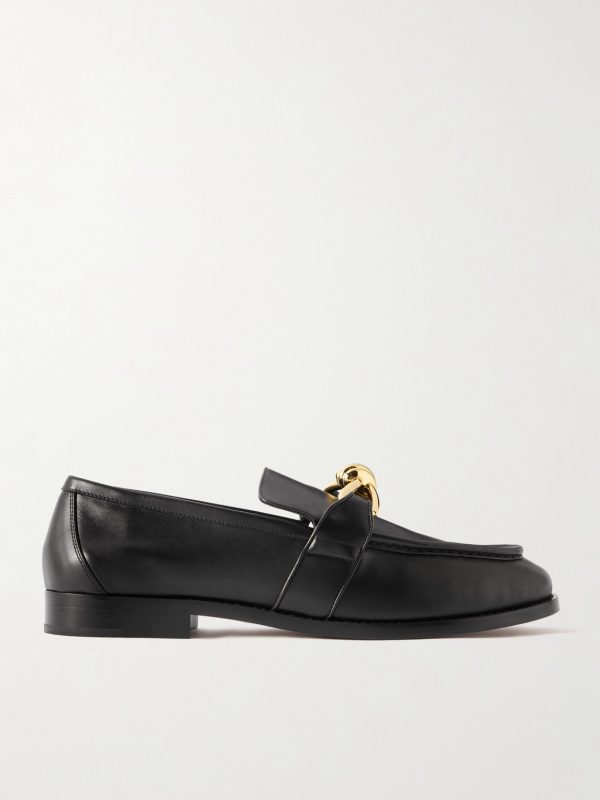 Astaire Knot-Detailed Leather Loafers Astaire Knot-Detailed Leather Loafers