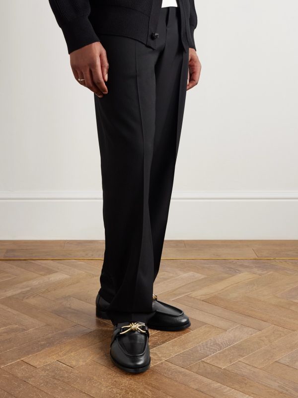 Astaire Knot-Detailed Leather Loafers - OU Astaire Knot-Detailed Leather Loafers - OU