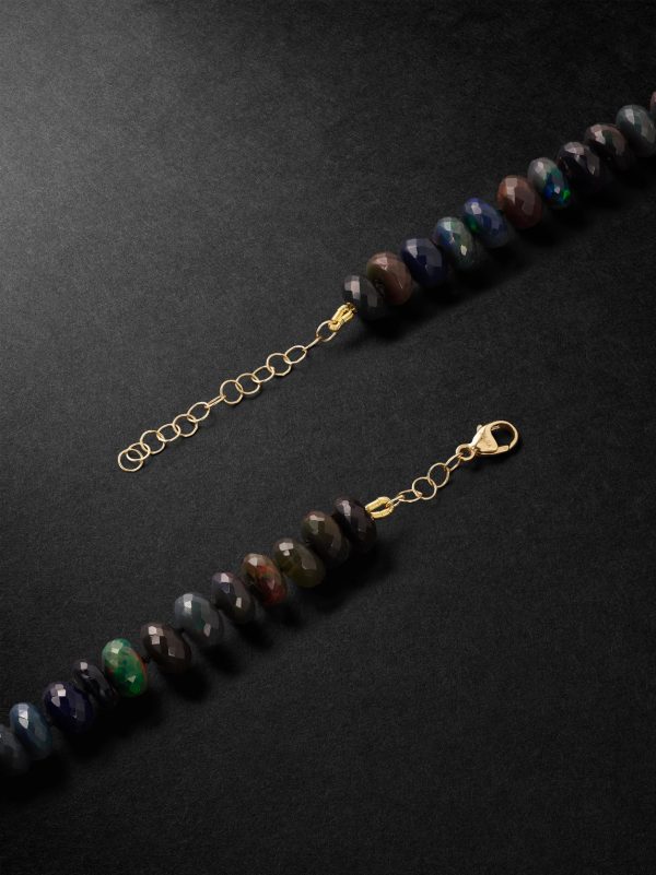 Lightening Ridge Gold Opal Necklace - BK Lightening Ridge Gold Opal Necklace - BK