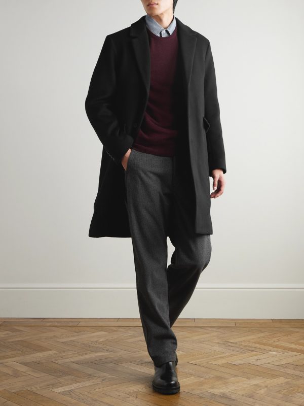 Wool and Cashmere-Blend Coat - OU Wool and Cashmere-Blend Coat - OU