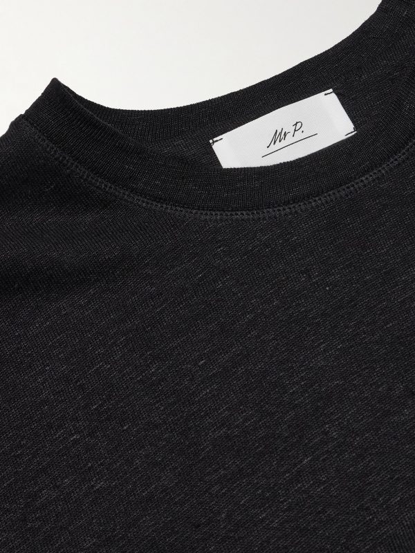 Linen and Organic Cotton-Blend T-Shirt - CU