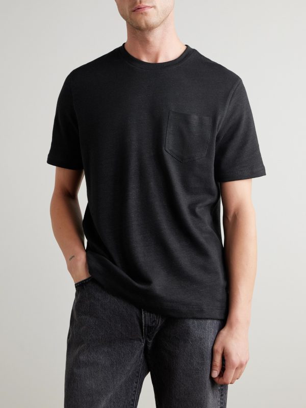 Linen and Organic Cotton-Blend T-Shirt - FR