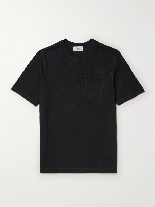 Linen and Organic Cotton-Blend T-Shirt