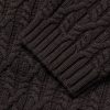Cable-Knit Wool Cardigan - E1