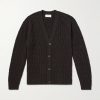 Cable-Knit Wool Cardigan