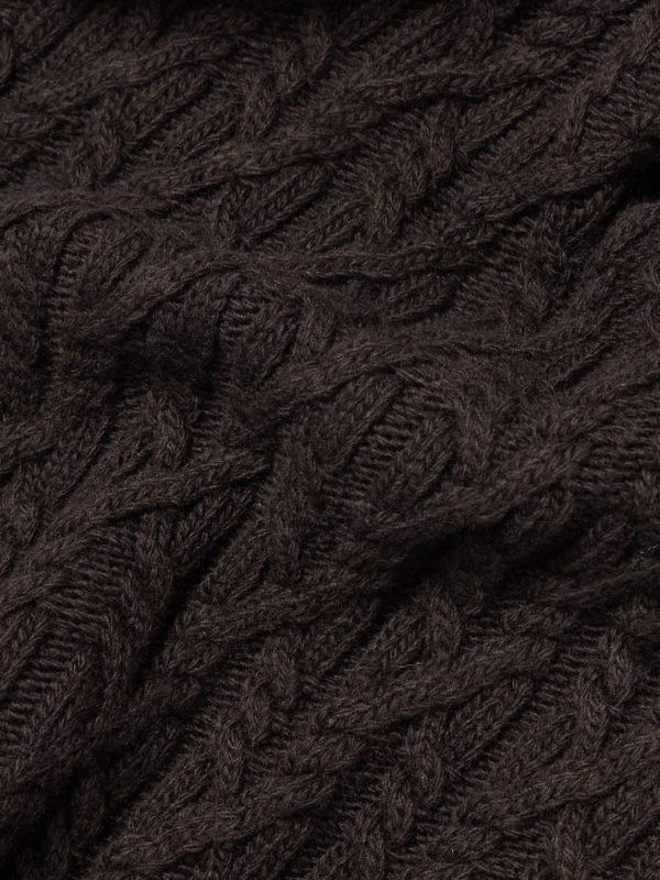 Cable-Knit Wool Scarf - CU