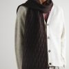 Cable-Knit Wool Scarf - OU