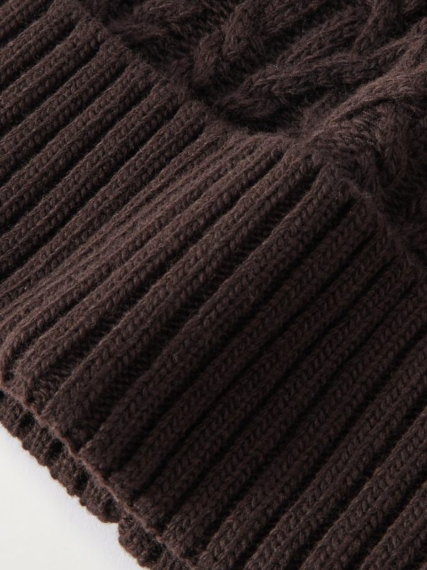 Cable-Knit Wool Beanie - CU