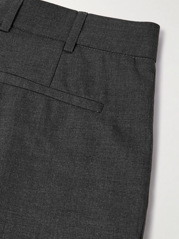 Straight-Leg Pleated Super 130s Wool Suit Trousers - CU Straight-Leg Pleated Super 130s Wool Suit Trousers - CU