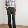 Straight-Leg Pleated Super 130s Wool Suit Trousers - OU Straight-Leg Pleated Super 130s Wool Suit Trousers - OU