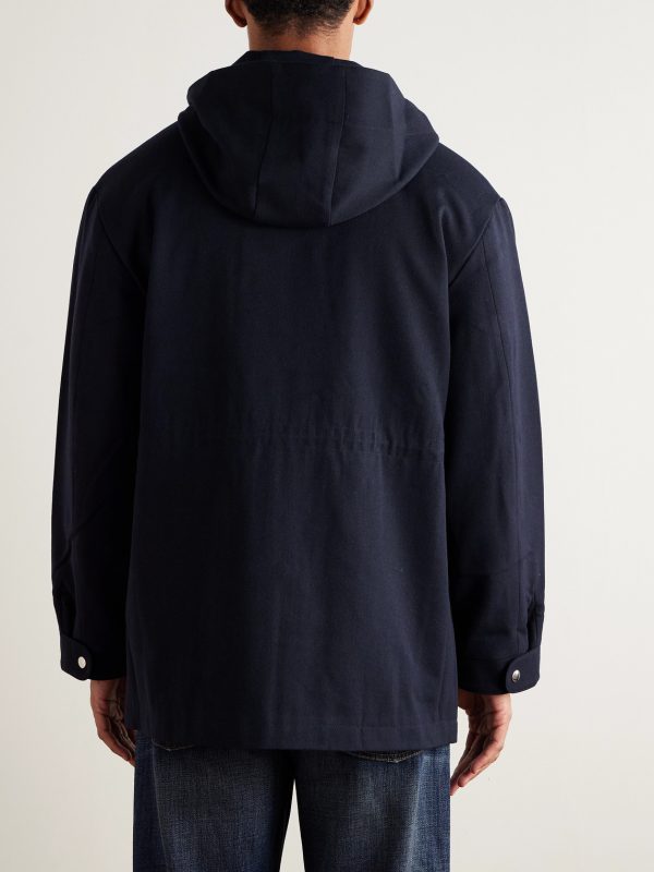 Mountain Wool and Cotton-Blend Twill Hooded Parka - BK Mountain Wool and Cotton-Blend Twill Hooded Parka - BK