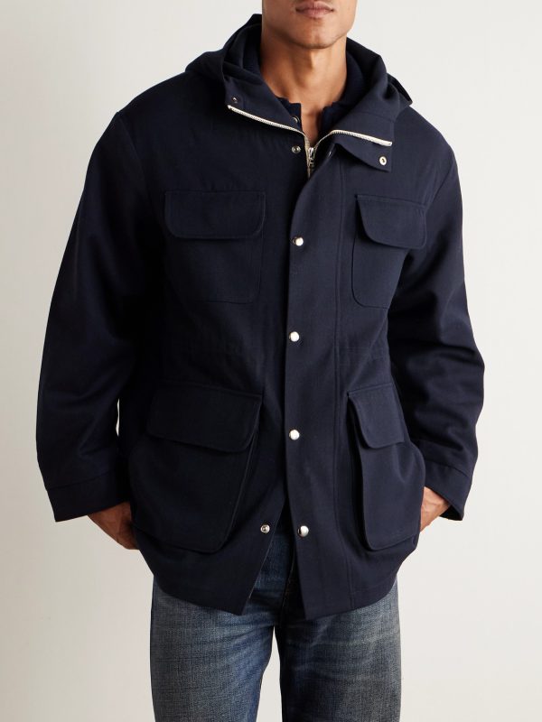 Mountain Wool and Cotton-Blend Twill Hooded Parka - FR Mountain Wool and Cotton-Blend Twill Hooded Parka - FR
