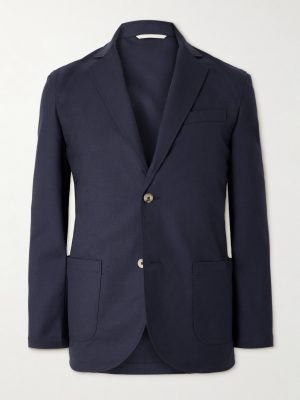 Essential Unstructured Wool Suit Jacket Essential Unstructured Wool Suit Jacket