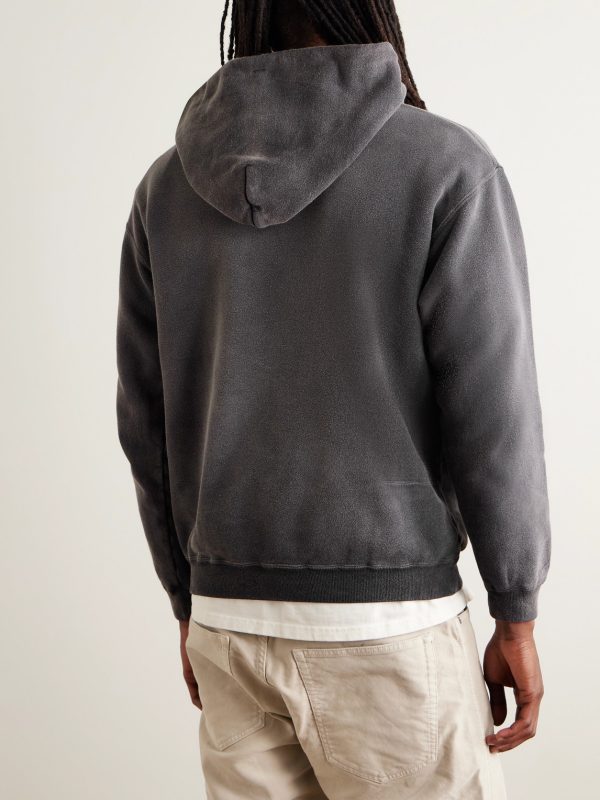 + One of These Days Logo-Print Cotton-Jersey Hoodie - BK + One of These Days Logo-Print Cotton-Jersey Hoodie - BK