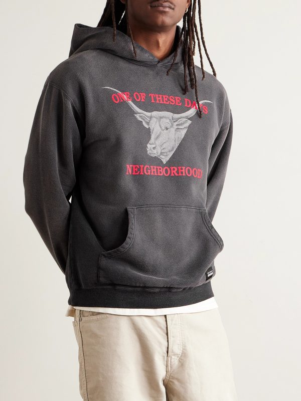 + One of These Days Logo-Print Cotton-Jersey Hoodie - FR + One of These Days Logo-Print Cotton-Jersey Hoodie - FR