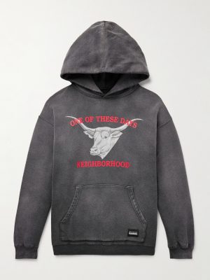 + One of These Days Logo-Print Cotton-Jersey Hoodie + One of These Days Logo-Print Cotton-Jersey Hoodie