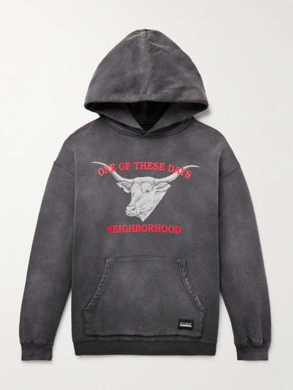 + One of These Days Logo-Print Cotton-Jersey Hoodie + One of These Days Logo-Print Cotton-Jersey Hoodie