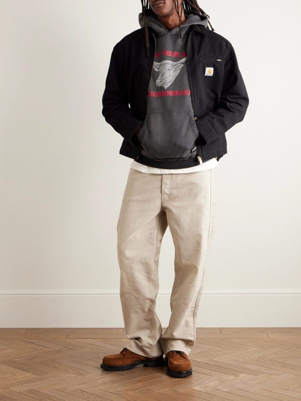 + One of These Days Logo-Print Cotton-Jersey Hoodie - OU + One of These Days Logo-Print Cotton-Jersey Hoodie - OU