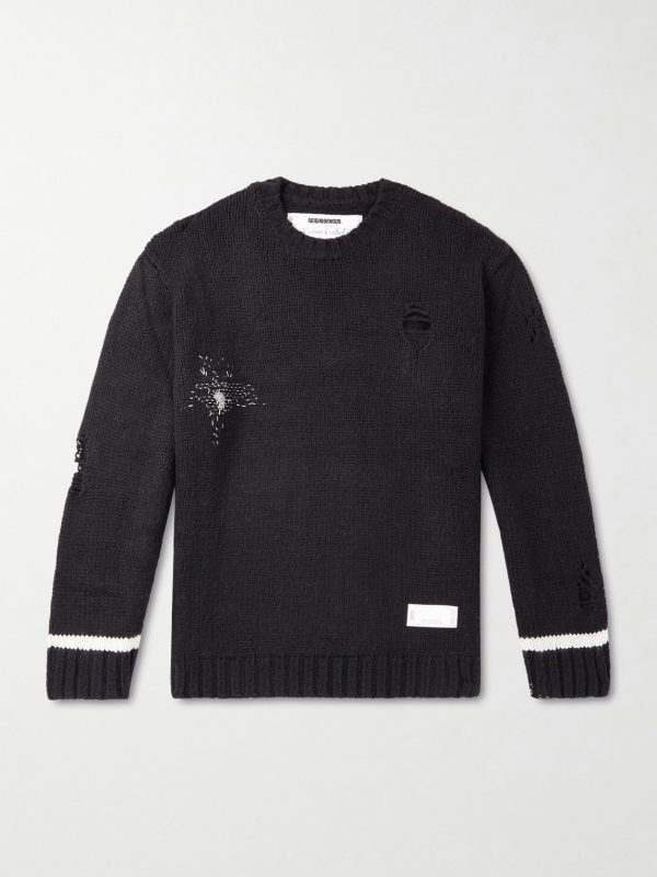 Savage Embroidered Woven Sweater Savage Embroidered Woven Sweater