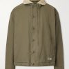 N-1 Fleece-Trimmed Logo-Print Padded Cotton Jacket N-1 Fleece-Trimmed Logo-Print Padded Cotton Jacket