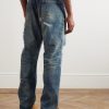 Savage Wide-Leg Distressed Jeans - BK Savage Wide-Leg Distressed Jeans - BK