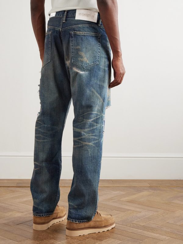 Savage Wide-Leg Distressed Jeans - BK Savage Wide-Leg Distressed Jeans - BK