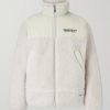 Logo-Embroidered Shell-Trimmed Fleece Jacket Logo-Embroidered Shell-Trimmed Fleece Jacket
