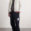 Logo-Embroidered Shell-Trimmed Fleece Jacket - OU Logo-Embroidered Shell-Trimmed Fleece Jacket - OU