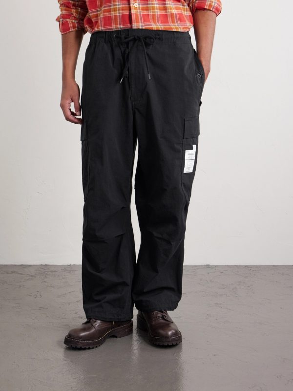 Wide-Leg Cotton-Blend Ripstop Drawstring Cargo Trousers - FR Wide-Leg Cotton-Blend Ripstop Drawstring Cargo Trousers - FR