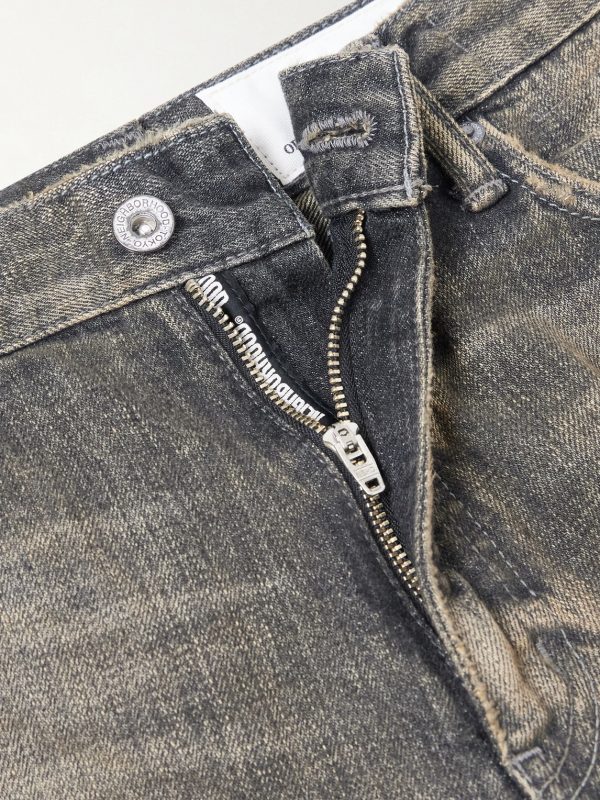 Savage Distressed Wide-Leg Jeans - E1 Savage Distressed Wide-Leg Jeans - E1