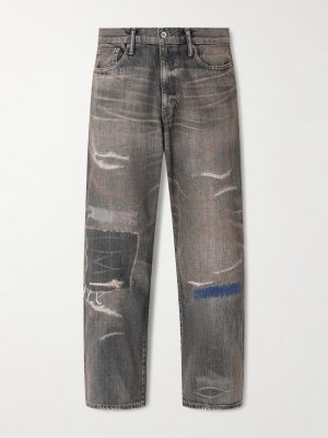 Savage Distressed Wide-Leg Jeans Savage Distressed Wide-Leg Jeans