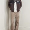 Logo-Embroidered Two-Tone Cotton-Blend Track Jacket - OU Logo-Embroidered Two-Tone Cotton-Blend Track Jacket - OU