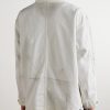 Corduroy-Trimmed Paint-Splattered Denim Jacket - BK