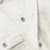 Corduroy-Trimmed Paint-Splattered Denim Jacket - CU