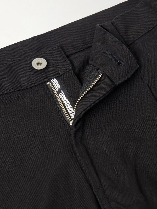 Cropped Wide-Leg Cotton-Twill Trousers - E1 Cropped Wide-Leg Cotton-Twill Trousers - E1