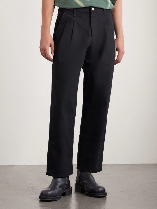 Cropped Wide-Leg Cotton-Twill Trousers - FR Cropped Wide-Leg Cotton-Twill Trousers - FR