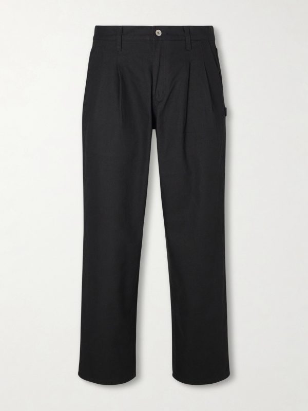 Cropped Wide-Leg Cotton-Twill Trousers Cropped Wide-Leg Cotton-Twill Trousers