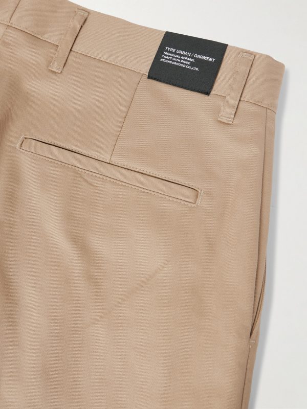 Two Tuck Straight-Leg Cotton-Blend Trousers - CU Two Tuck Straight-Leg Cotton-Blend Trousers - CU