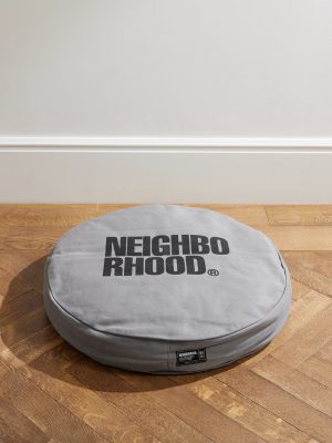 Circle Logo-Print Cotton-Canvas Dog Bed Circle Logo-Print Cotton-Canvas Dog Bed