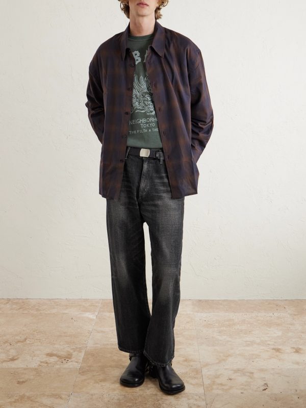 Wide-Leg Selvedge Jeans - OU Wide-Leg Selvedge Jeans - OU