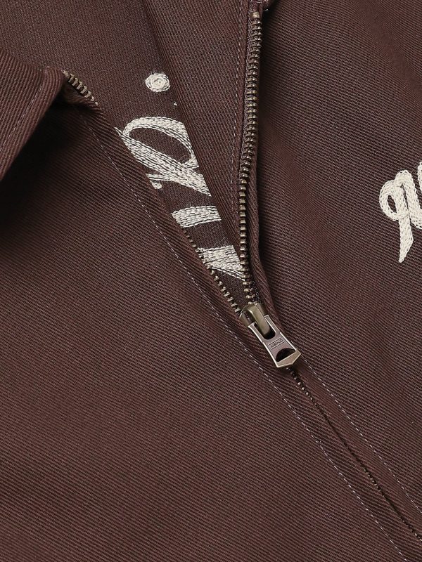 Cropped Logo-Embroidered Twill Jacket - CU Cropped Logo-Embroidered Twill Jacket - CU