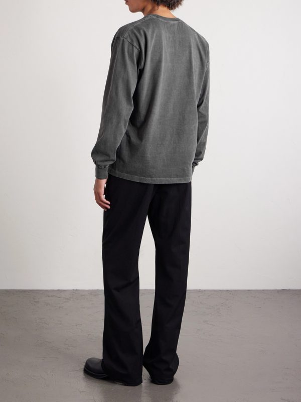 Logo-Print Pigment-Dyed Cotton-Jersey T-Shirt - BK Logo-Print Pigment-Dyed Cotton-Jersey T-Shirt - BK